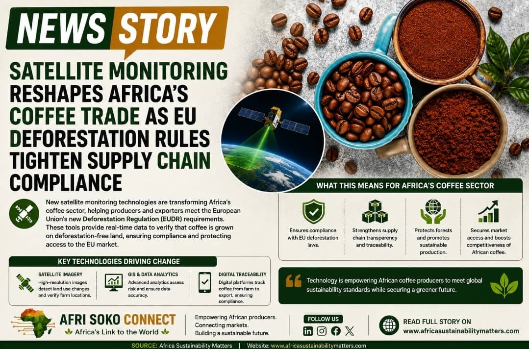 Satellite Monitoring Reshapes Africa's Coffee Trade as EU Deforestation Rules Tighten Supply Chain Compliance